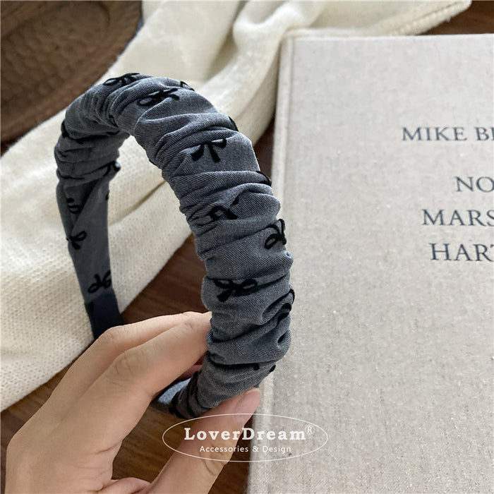 Wholesale Wave Point Love Bow Hair Hoop Fashion Headband Versatile Headwear Hair Accessories