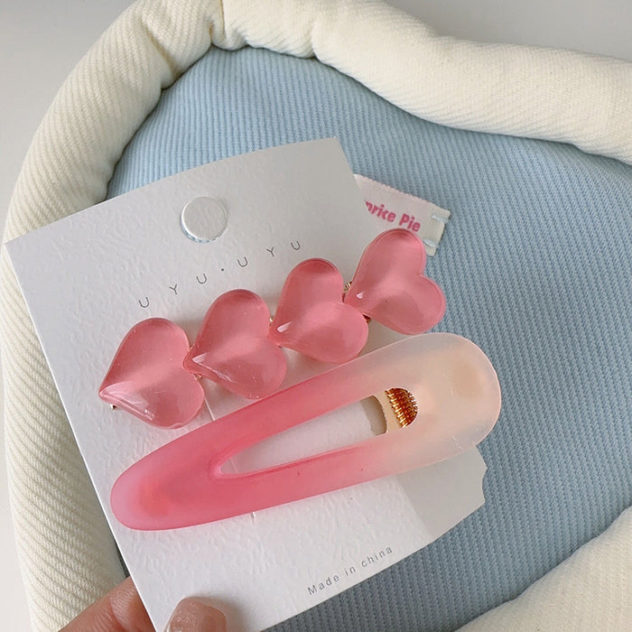 Wholesale Plastic Pink Cute Children's Hairpin JDC-HC-Qianq015