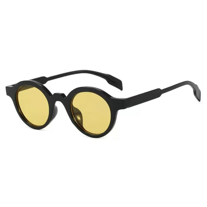 Wholesale New round retro fashionable small frame trendy versatile sunglasses, UV resistant sunglasses