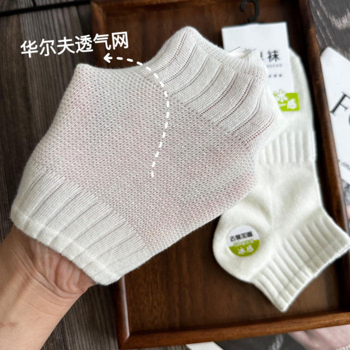 Wholesale Cotton socks, summer thin socks, sweat absorbing sports short tube socks