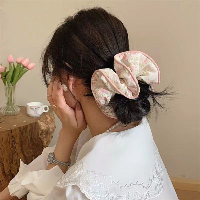 Wholesale Floral Satin Fabric Hairband JDC-HS-Suim003