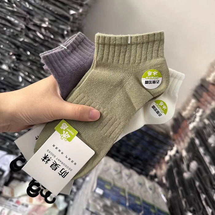 Wholesale Sports socks, anti odor and sweat absorbing socks, thin short socks, cotton socks, white short tube socks