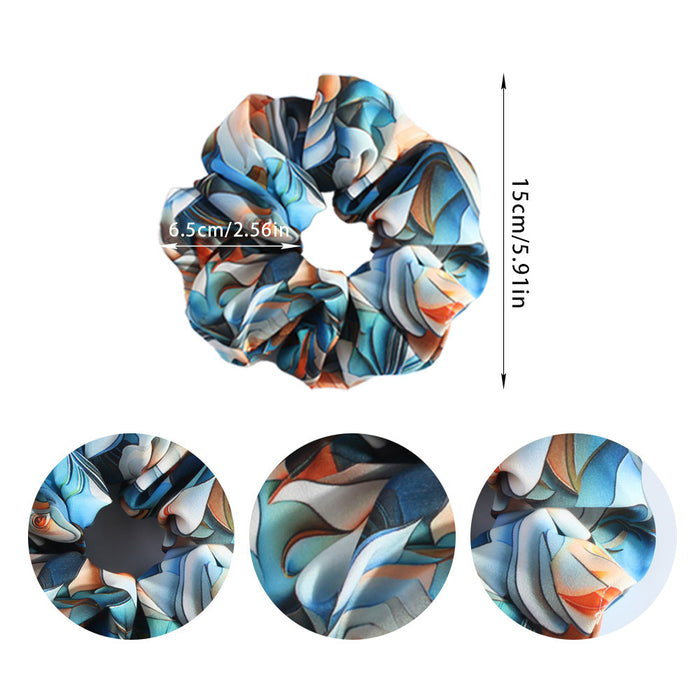 Wholesale Hair Accessories Batch Hair Rings Printed Holiday Style Hair Rings