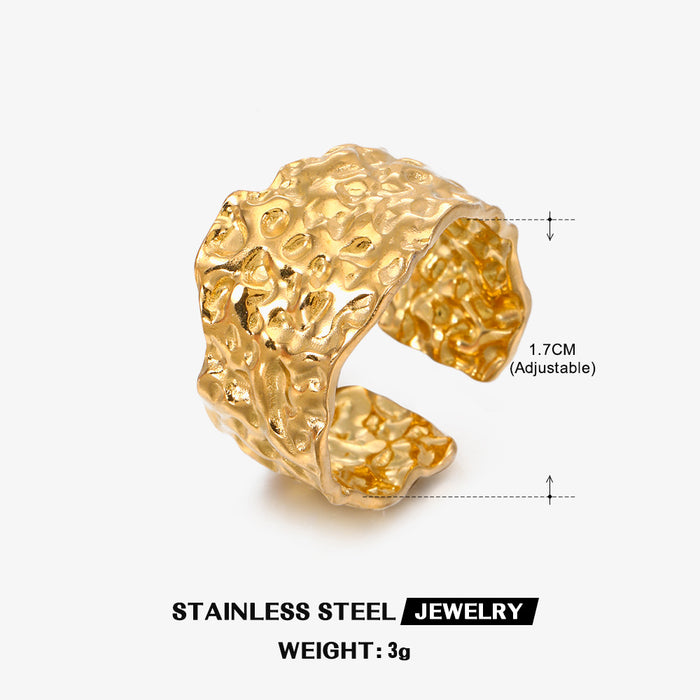 Wholesale Stainless Steel Ring Gold Plated Rings Adjustable rings for Women