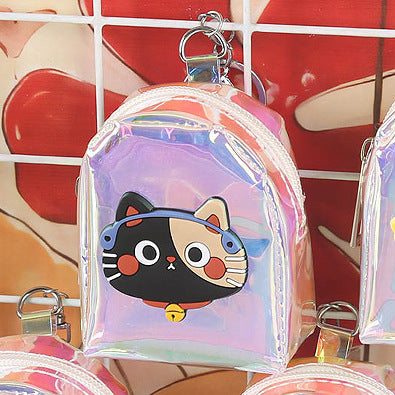 Wholesale Cartoon Animal Transparent PVC Backpack Coin Purse Cute Small Wallet