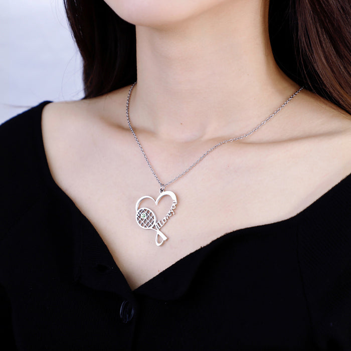 Wholesale Valentine's Day Stainless Steel Diamond Necklace JDC-NE-YiJia007