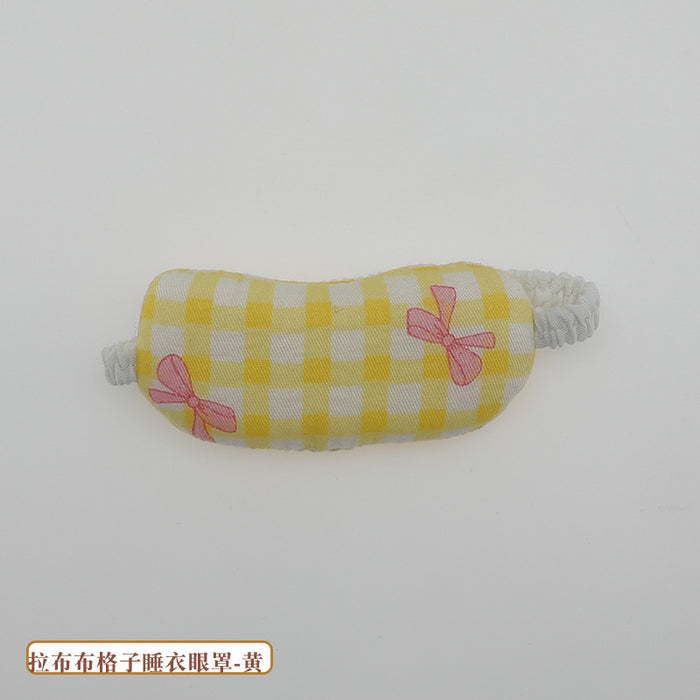 Wholesale Pajamas Set Pendant Doll Cute Plaid Eye Mask Baby Clothes  Replaceable Clothes