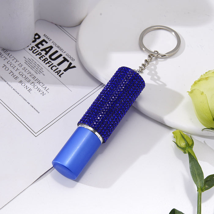 Wholesale Plastic Diamond 5ml Perfume Bottle Keychain JDC-KC-ZY037