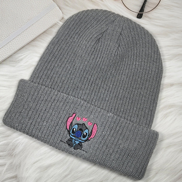 Wholesale Knitted hat  cartoon wool hat trendy street warm beanie