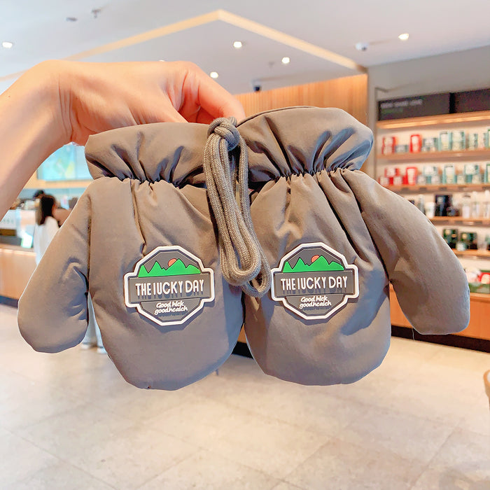 Wholesale Baby Bear Cotton Children' s Gloves Cartoon Winter Warmth