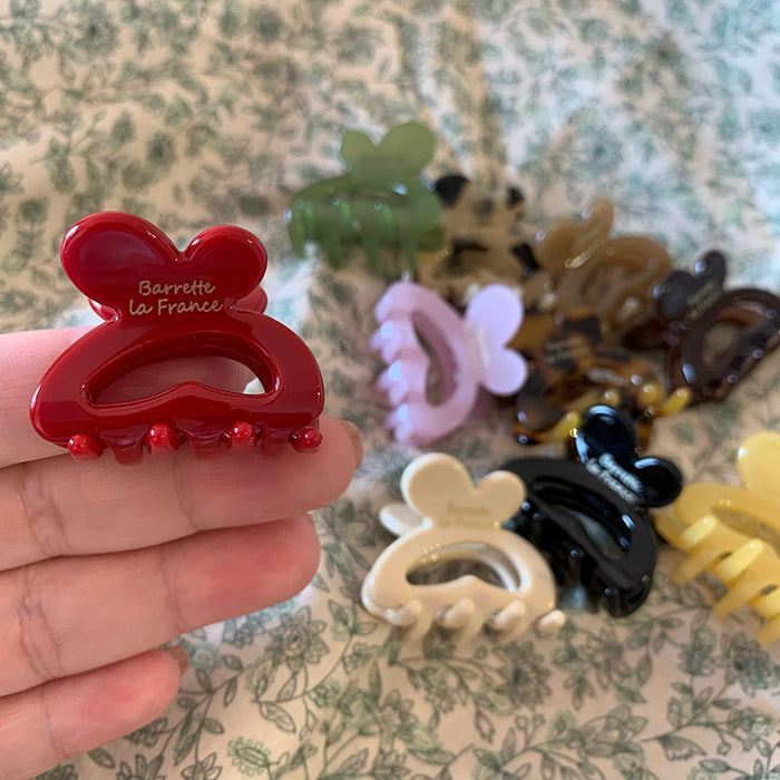 Wholesale Golden Label Rabbit Hairband Hair Grab Cute Small Grab Clip Hairclip Top Clip Side Clip