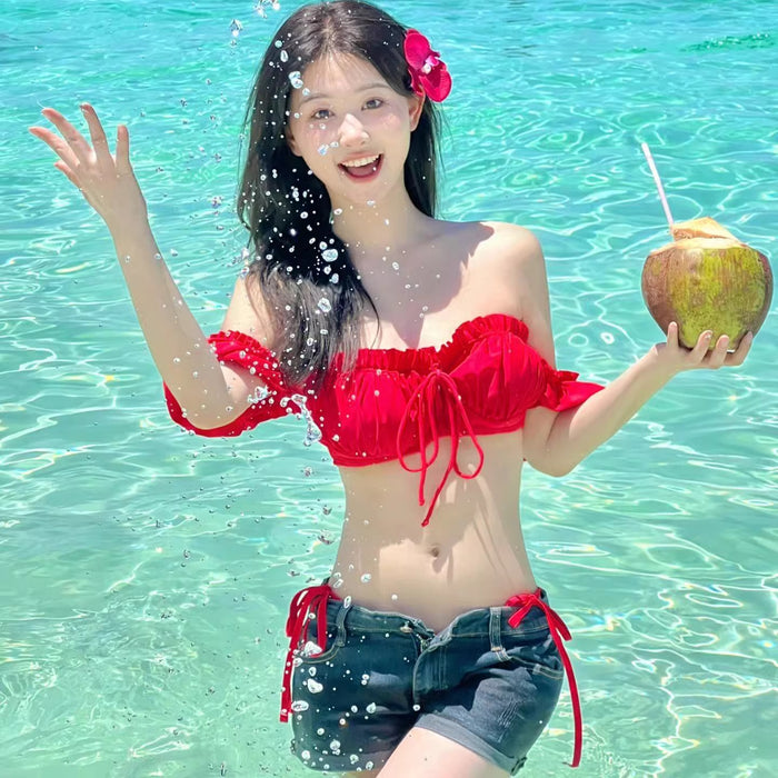 Wholesale Bikini split swimsuit, high-end and sexy seaside