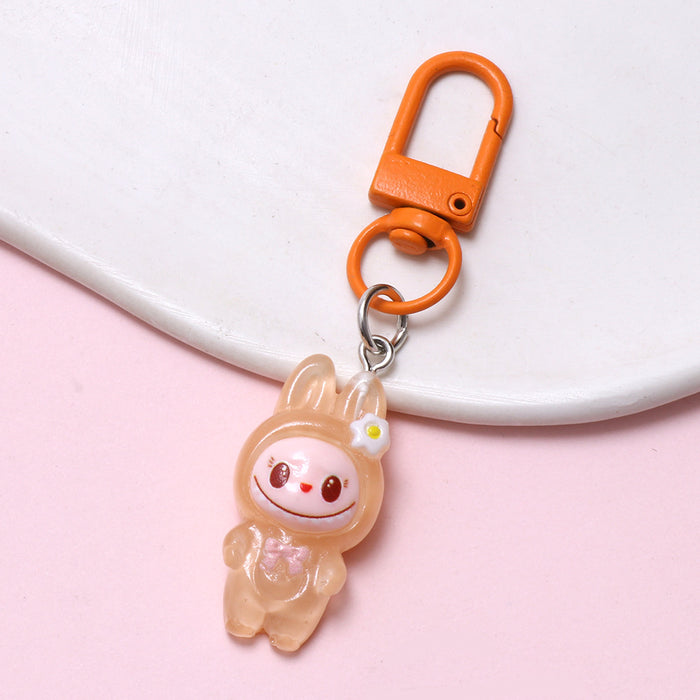 Wholesale Luminous cartoon cloth key chain cute doll pendant key chain