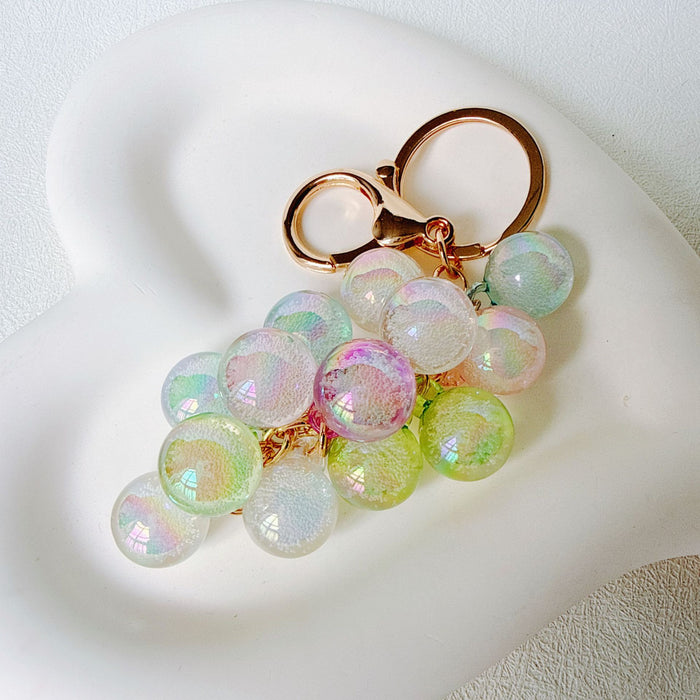 Wholesale Acrylic Grape Cluster Keychain - Cute Fruit Simulated Design MOQ≥6