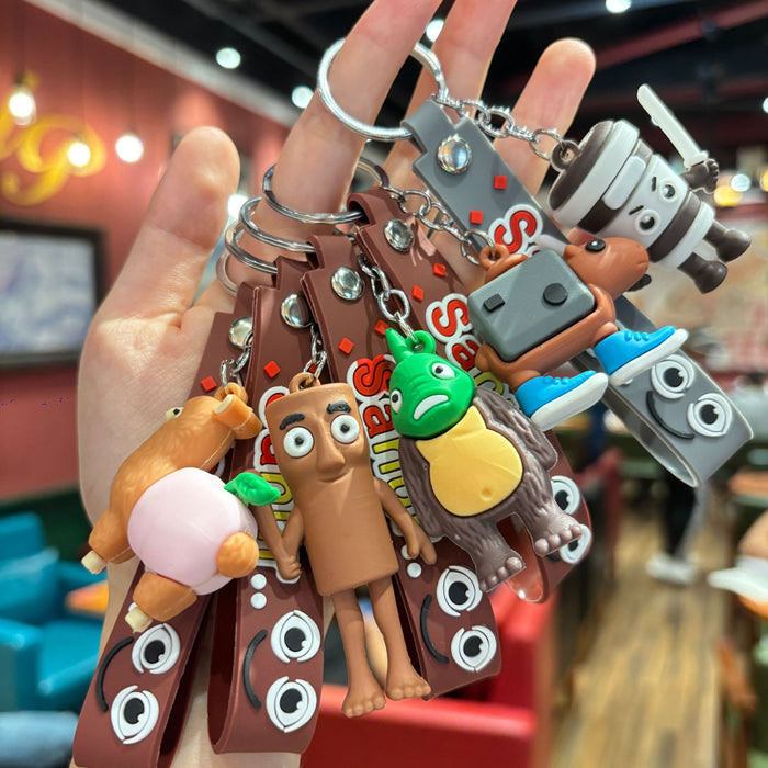 Wholesale Doll keychain pendant cartoon funny series keychain car keychain bag accessories