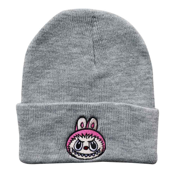 Wholesale Cartoon wool hat embroidered knit hat