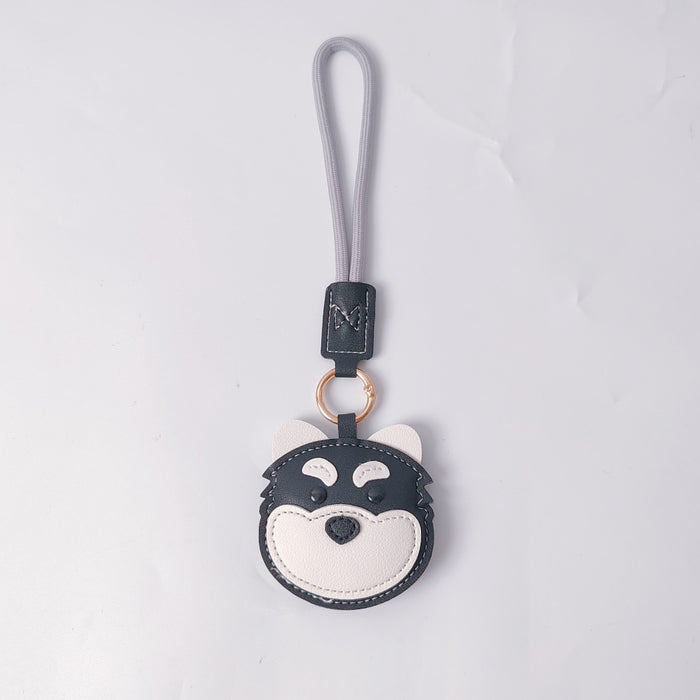 Wholesale PU Dog Keychain Pendant Cute Border Collie Husky Schnauzer Street Style Fashion Accessory