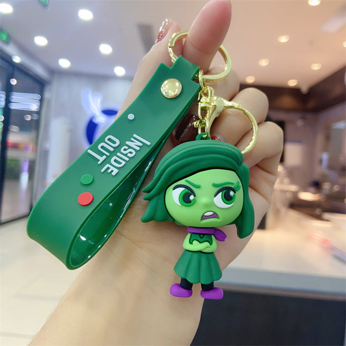 Wholesale cartoon key chain pendant personality creative soft rubber animation small gift