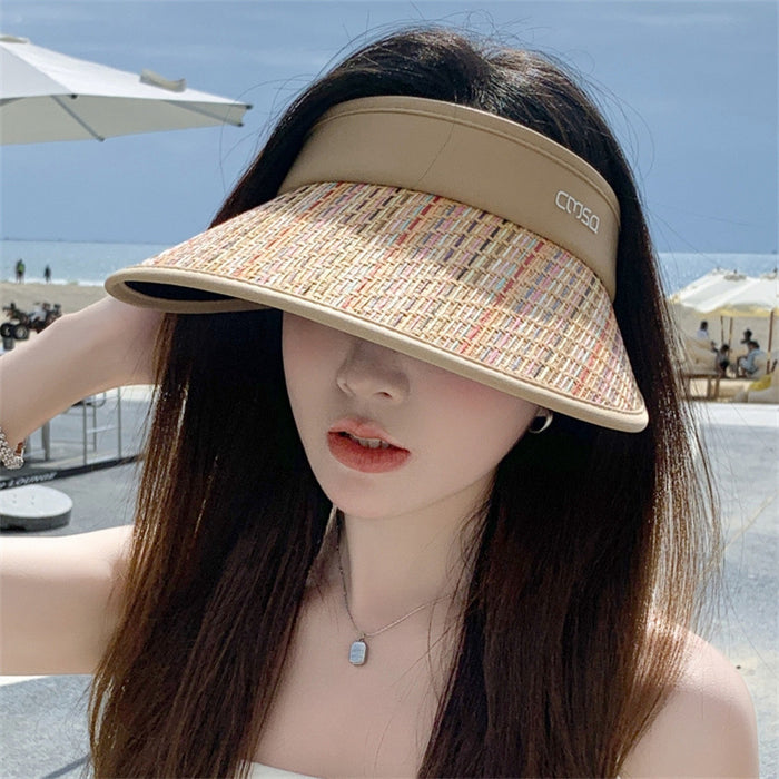 Wholesale Empty top hat, fashionable and versatile, outdoor UV resistant sun hat, sunshade and sun protection hat