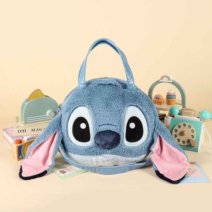 Wholesale Cartoon Cute Plush doll shoulder bag with big face toy
