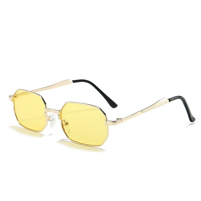 Wholesale New personalized sunglasses, retro polygonal sunglasses, street photography fashion sunglasses