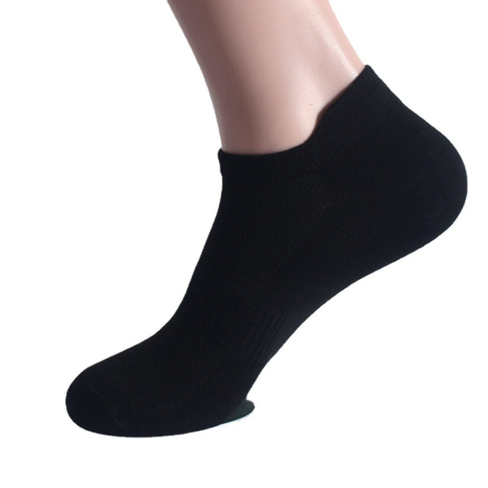 Wholesale Large size sports socks, ear lifting mesh boat socks, running socks, solid color socks