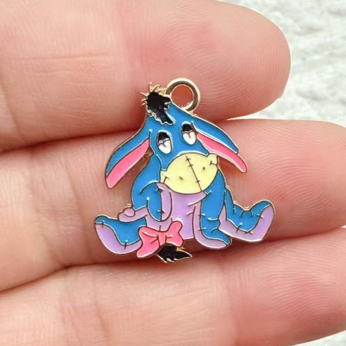 Wholesale Cute cartoon-style enamel alloy DIY pendant
