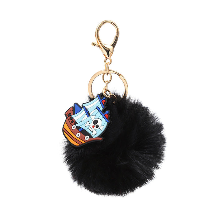 Wholesale Halloween Cute Plush Keychain Pendant Pom Pom Student Backpack Decorative Accessory MOQ≥5