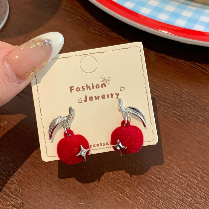 Wholesale Cute Red Earrings Studs Set for Everyday Jewelry Accessory