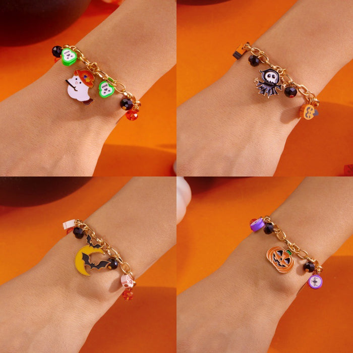 Wholesale  series bracelet funny ghost death pumpkin pendant bracelet