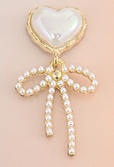 Wholesale Alloy Accessories Pearl Tassel Love Pendant Accessories