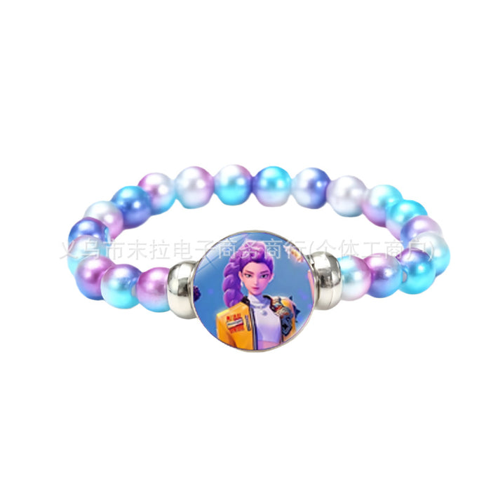 Wholesale K-Pop Cartoon Anime Colorful Beaded Bracelet