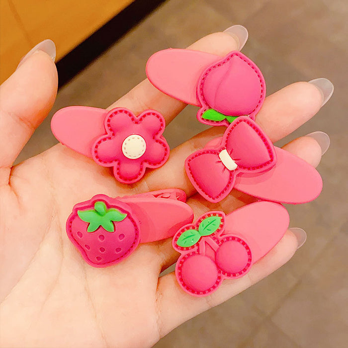 Wholesale Cartoon Children's Soft Glue Hair Clip Set JDC-HC-Jiangx002