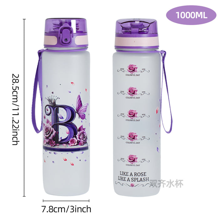 Wholesale Simple letter water bottle