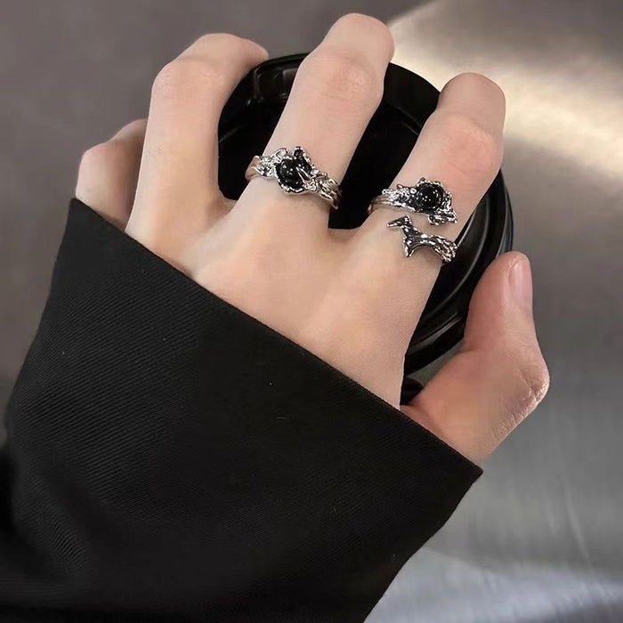 Wholesale New Thorn Ring Female Niche Design Couple Ring Sense Open Ring