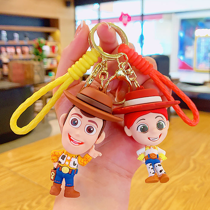 Wholesale Silicone Cartoon Doll Keychain JDC-KC-MingT155