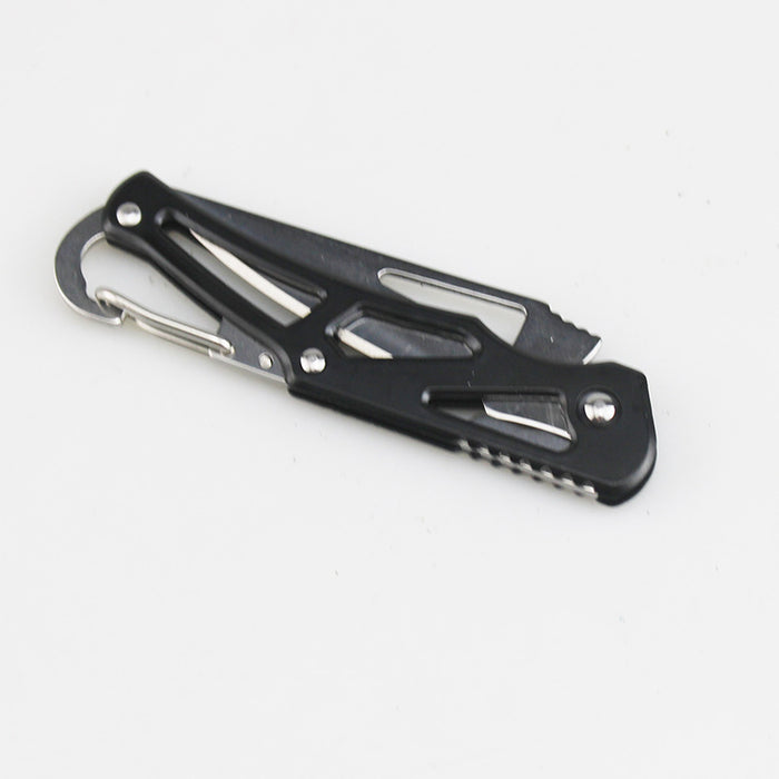 Wholesale Black Stainless Steel Folding Knife Mirror Polished Sharp Blade Portable Camping Pocket Knife