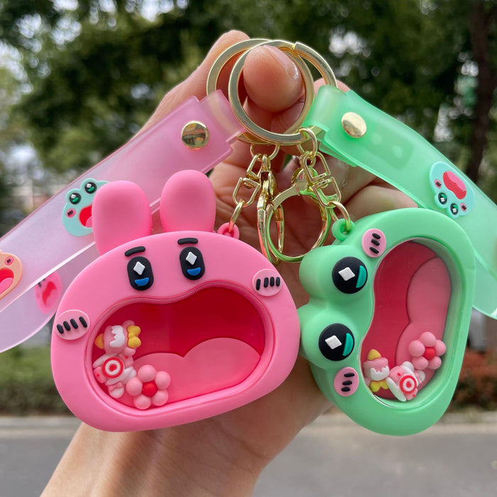 Wholesale Creative Big-Mouth Small Animal Maze Keychain