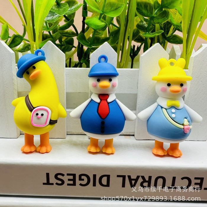 Wholesale Keychain Doll Accessories Bag Small Pendant Car Keychain DIY Soft Rubber