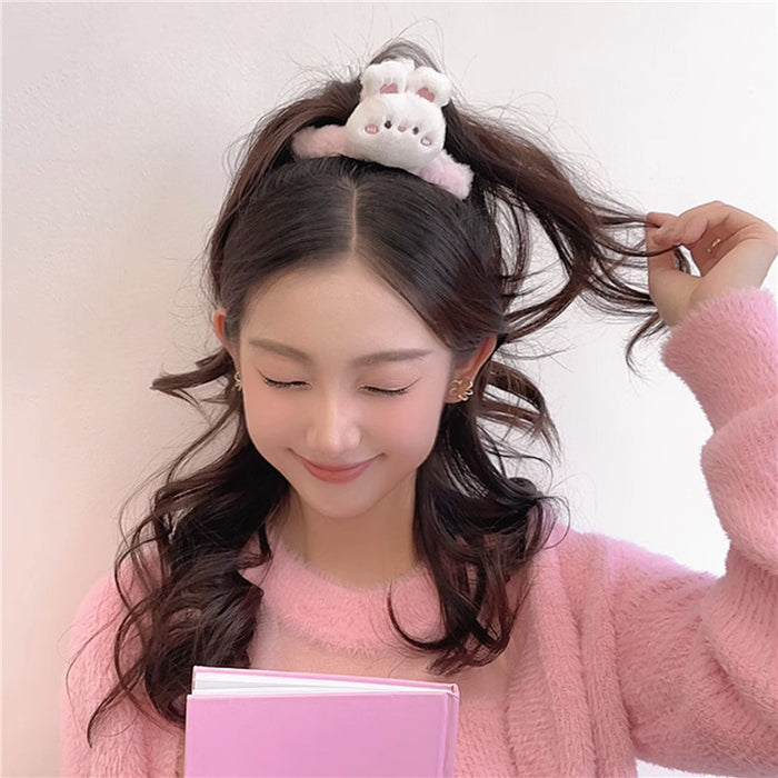 Wholesale  Cartoon Bear Plush Grab Clip Women's Back of Head Hair Clip Large Shark Clip Hair Volume Multi-Hair Clip Headwear