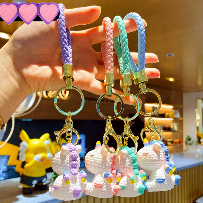Wholesale Cartoon Resin Unicorn Keychain