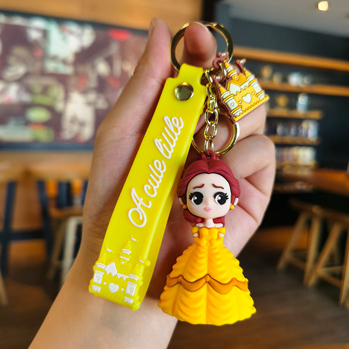 Wholesale Rubber Cartoon Doll Three-dimensional Keychain JDC-KC-Tingm112