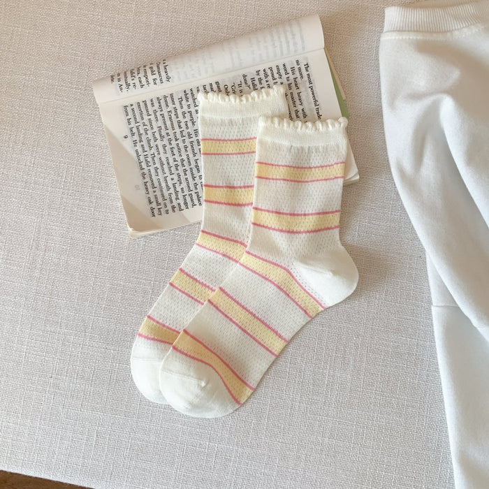 Wholesale Mesh socks, mouth tube socks, mesh eyes, wave points, pile socks