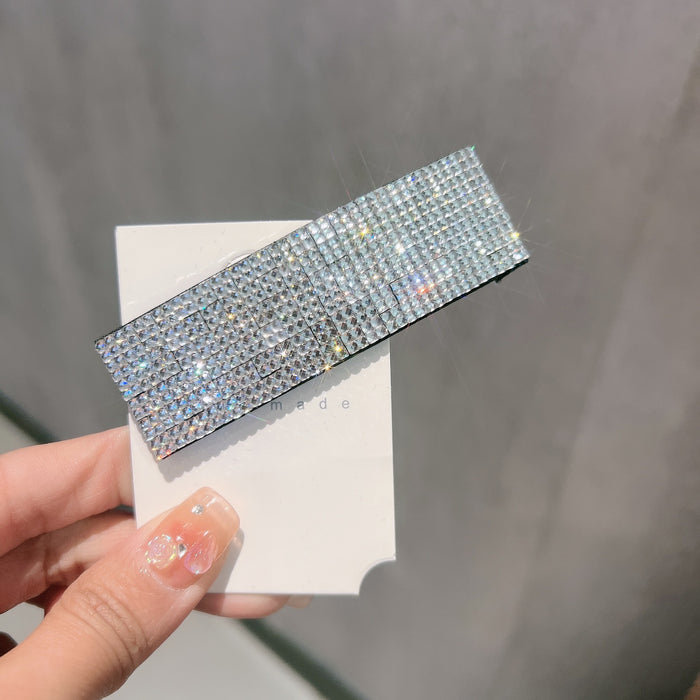 Wholesale rhinestone hairpin with diamond side clip bangs accessories headdress