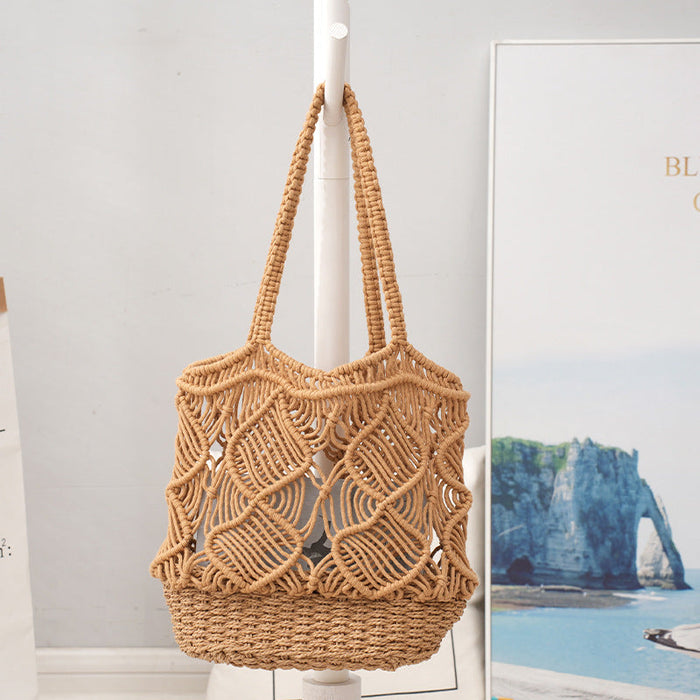 Wholesale Large Capacity Hollow Woven Bag JDC-SD-XinYuan001