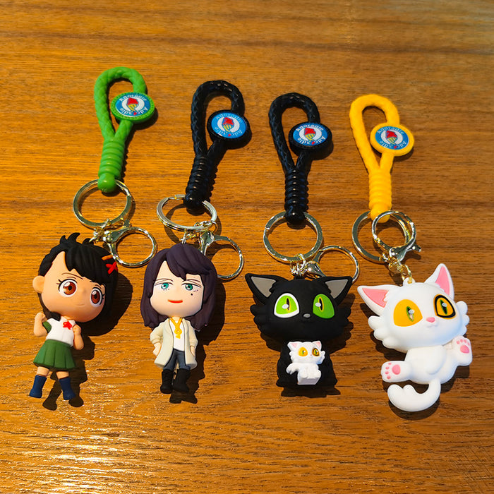 Wholesale Rubber Cartoon Three-dimensional Keychain JDC-KC-Tingm050