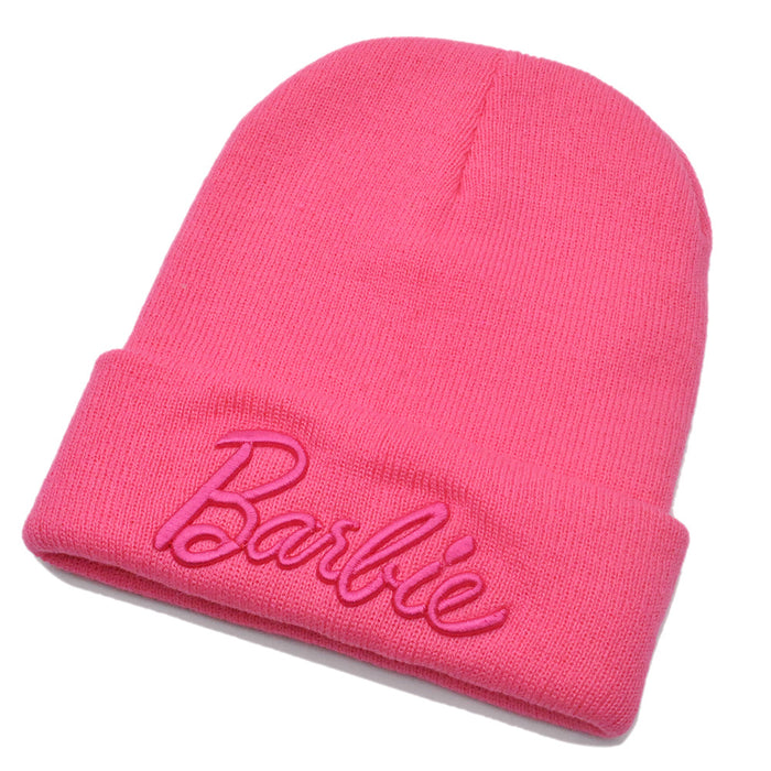 Wholesale Pink 3D Embroidery Wool Knitted Hat JDC-FH-HaiPu015