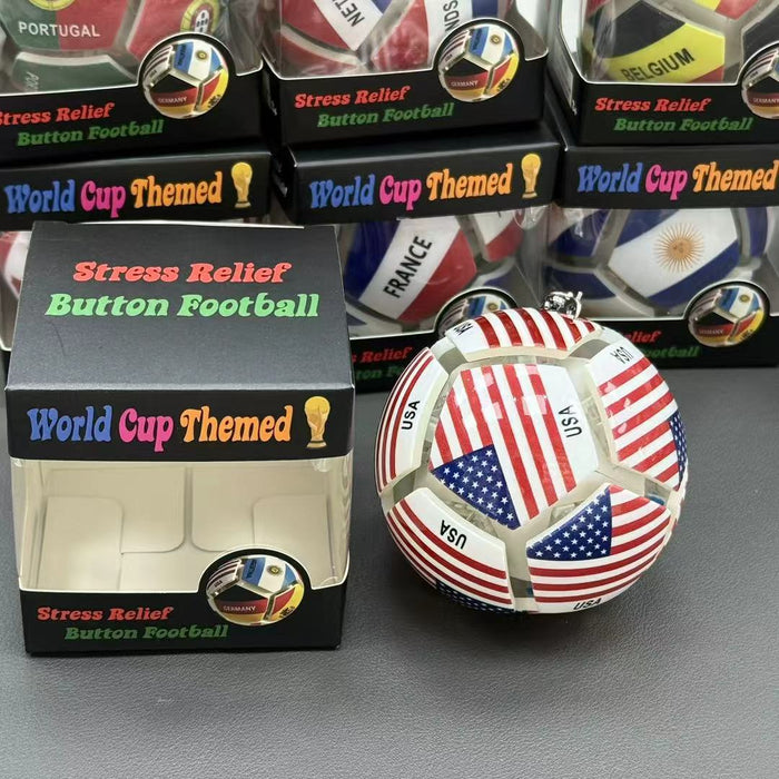Wholesale 2026 Press Light Soccer Stress Toy Keychain Boutique Gift MOQ: 2