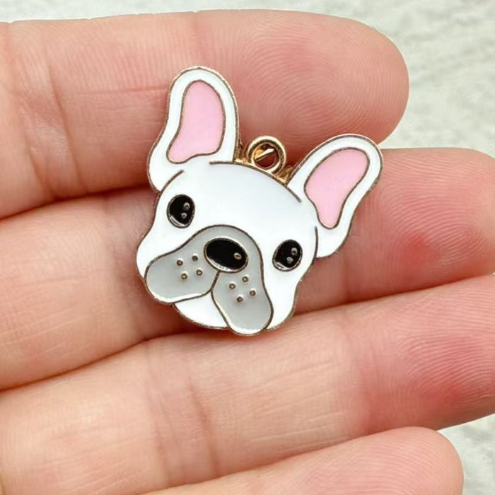 Wholesale 10pcs Cute Cartoon Dog DIY Accessories,  Charms,  Headwear,  Necklace,  Earrings Pendant
