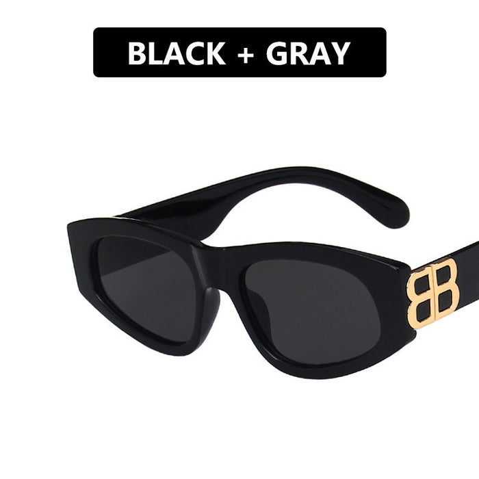 Wholesale Fashionable and trendy small frame sunglasses with concave frame design for photography sunglasses